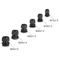 thumbnail image 3 of Uxcell 6 Tipos de Diámetro de Rosca Compresión TRS Pasacables Impermeables Locknut Paquete de 30, 3 of 8