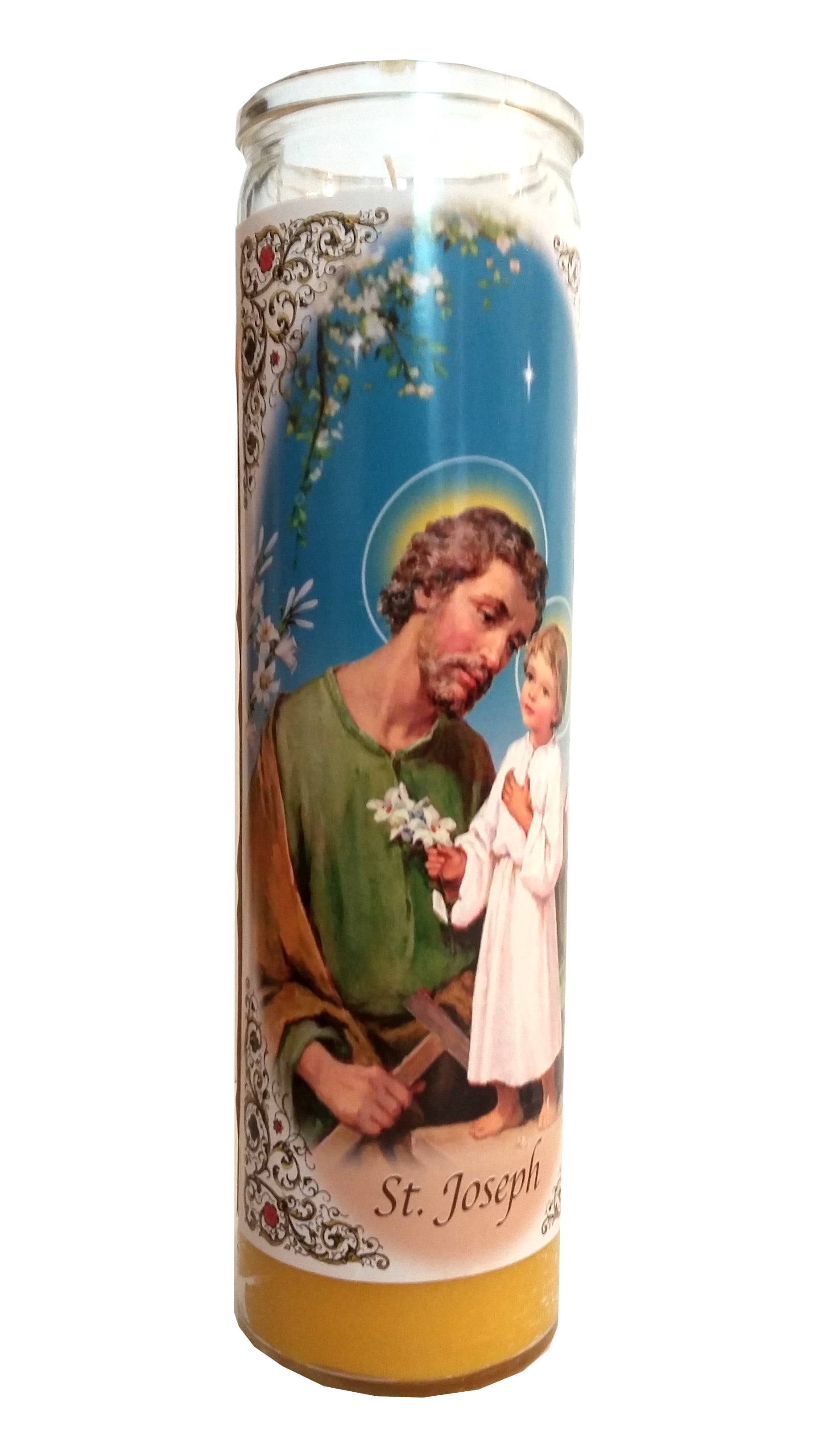 St. Joseph (San Jose) Devotional Yellow Candle