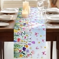 thumbnail image 3 of Table Runners 72 Inches Long Dress Scarves, Spring Floral Farmhouse Kitchen/Dining Table Runner, Coffee Tablerunners, Butterflies Botanical Blue Ombre 18x72 Inch, 3 of 9