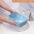 thumbnail image 3 of HmNPlay Air Fryer Accessories,Ninja Air Fryer Accessories Dual Air Fryer Silicone Liners For Dual Air Fryer Basket Liners Reusable Silicone Pot Rectangular Air Fryer Accessories, 3 of 8