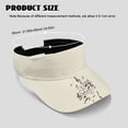 thumbnail image 4 of Chririnla Sun Visor Cap with Music Butterfly Print, UV Protection Hat for Summer Outdoor Sports and Daily Activities, 4 of 4