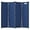 Blue, variant on 4 Panel Room Divider Folding Screen Home Office Dorm Indoor Decor Privacy Accents (Black)