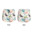 thumbnail image 3 of Rateoe Easter Rabbit Printed 2 in 1 Women's Workout Shorts for Athletic Gym Running Shorts with Phone Pockets-Small, 3 of 7