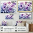 thumbnail image 4 of Designart "violet Morning Glory Graceful IV" Floral Canvas Print, 4 of 5