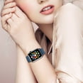 thumbnail image 6 of Stretchy Braided Loop Compatible with Apple Watch Bands 44mm 40mm 41mm 45mm 38mm 42mm 49mm Women Men, Solace Elastics Stretch Nylon Sport Strap Wristband for iWatch Bands Series 9 8 7 6 5 4 3 2 1 SE, 6 of 9