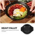 thumbnail image 3 of 1Set Heat Resistant Mat Casserole Tray Melamine Rectangular Black For Dinner Table Accessory Cooking, 3 of 8