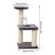 thumbnail image 2 of 1 árbol para gatos de interior, torre grande para gatos, diseño de árbol rascador para gatos, diseño de revestimiento múltiple, gato acostado y descansando sin escombros, adecuado para gatitos JM Papelería, 2 of 5