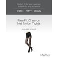 thumbnail image 2 of MeMoi Women's FirmFit Chevron Net Nylon Tights - Womens - Female, Medium/Large, Black, 2 of 7