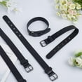 thumbnail image 4 of 6Pcs Kilt Extender Buckle Straps 16x1 Inch Imitation Leather Cuff Belt Buckles Fastener Adjustable Black Stirrup Luggage Strap Suitcase Belts for Tight Fitting Kilts Coat Jacket Bag, 4 of 9