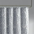 thumbnail image 4 of Madison Park Odette Rideau de Douche Jacquard en Polyester Bleu Marine, 4 of 5