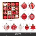 thumbnail image 1 of 42Pcs Mixed Christmas Balls Baubles Xmas Tree Ornament Christmas Home Decoration, 1 of 8