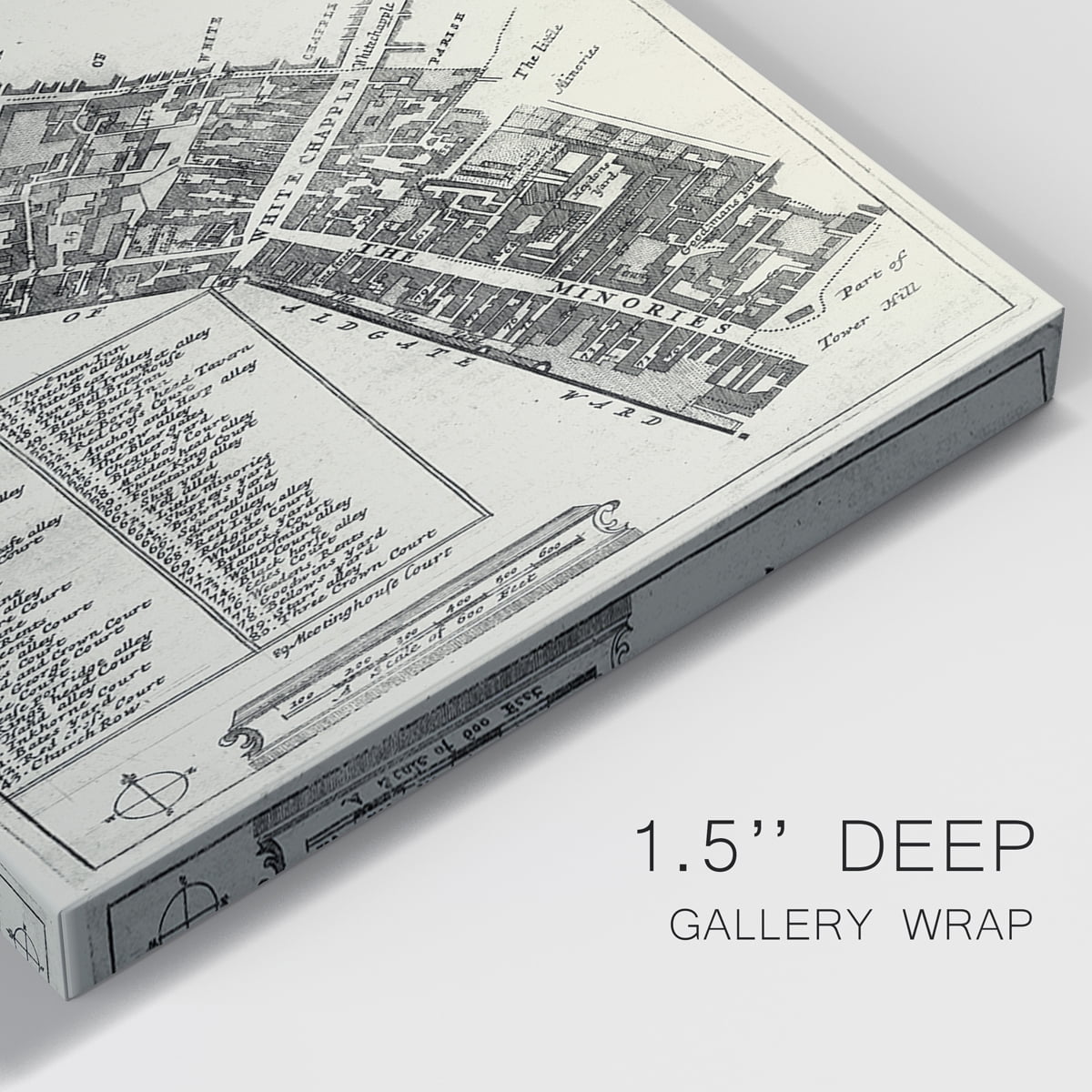 Quays of London III Premium Gallery Wrapped Canvas - Ready to Hang - 32 x 48 Each
