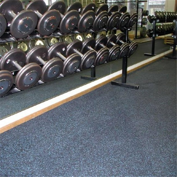 4 x 75 ft. 0.37 in. R & O Rubber Floor Fleck, Grey