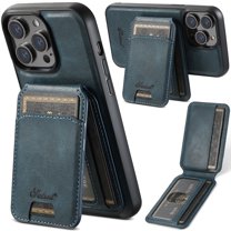 Wallet Case for iPhone 12 Pro Max, Compatible with MagSafe Magnetic Detachable Premium PU Leather Flip Case Cover with Card Slots Holder Kickstand for iPhone 12 Pro Max 6.7 Inch - Blue