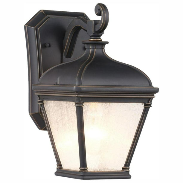 Hampton Bay Malford Dark Rubbed Bronze Outdoor Wall Lantern Sconce New Open Box Com Hampton Bay Malford Dark Rubbed Bronze, Hampton Bay Bronze Outdoor Led Wall Lantern Sconce