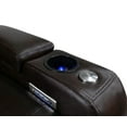 thumbnail image 4 of Valencia Tuscany Home Theater Seating|Premium Top Grain Italian 11000 Nappa Leather, Motorized Recliner, Power Lumbar Support, Power Headrest, LED Lighting (Row of 2 Loveseat, Dark Chocolate), 4 of 6