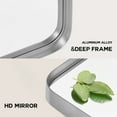 thumbnail image 3 of 64"x21" Aluminum Alloy Wall Mount Rounded Corner Rectangular Mirror,Silver no stand, 3 of 5