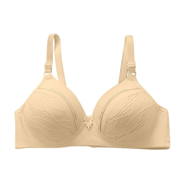  ANMUR Thin Bra Bralette for Women Underwear Front Closure  Sagging Breasts Bras Wireless Brassire Plus Size Lingerie (Color : Beige,  Size : 36/80(BC)) : Clothing, Shoes & Jewelry