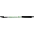 thumbnail image 3 of BIC Ecolutions Clic Stic Retractable Ballpoint Pen, Medium Point, 1.0mm, Black Ink, 12 Pack, 3 of 9