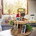 thumbnail image 4 of Facepalm People Farmstead Style Layered Tray Decoration Set Wooden Artifact Home Tabletop Decoration, 4 of 6