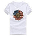 thumbnail image 5 of Fshinging Plus Size Tops For Women Independence Day Sunflower Print Short Sleeve O-Neck Casual Summer Vintage T-Shirts, 5 of 5