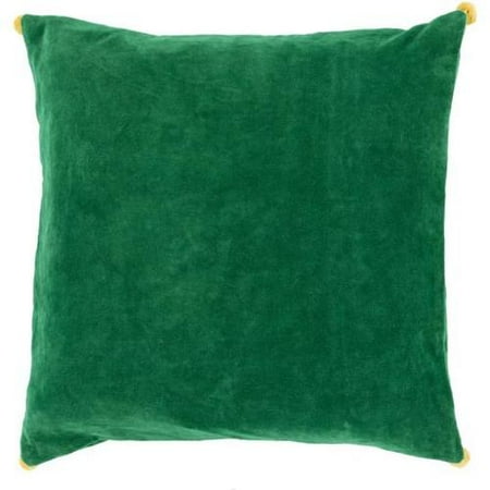 18 quot velvet poms emerald green decorative throw pillow walmart christmas throw pillows