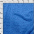 thumbnail image 3 of oneOone Polyester Spandex Medium Blue Fabric Geometric Sewing Material Print Fabric By The Yard 56 Inch Wide, 3 of 4