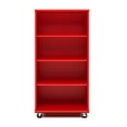 thumbnail image 7 of Tot Mate Mobile Bookcase with Dry Wipe Board, Interactive Classroom Shelf, 30"W x 23"D x 60"H, Red, 7 of 7