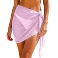 thumbnail image 3 of Swim Bottom Cover Up Sarong Wraps for Women Beach Cover Up Short Crochet Bikini Swimsuit Coverup Skirts for Swimwear, 3 of 7