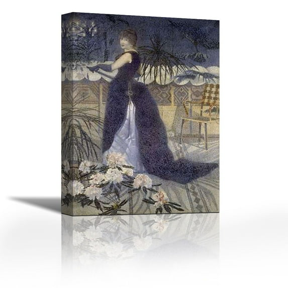 Portrait of Mrs. Cross - Contemporary Fine Art Giclee on Canvas Gallery Wrap - wall décor - Art painting - 25 x 36 Inch - Ready to Hang