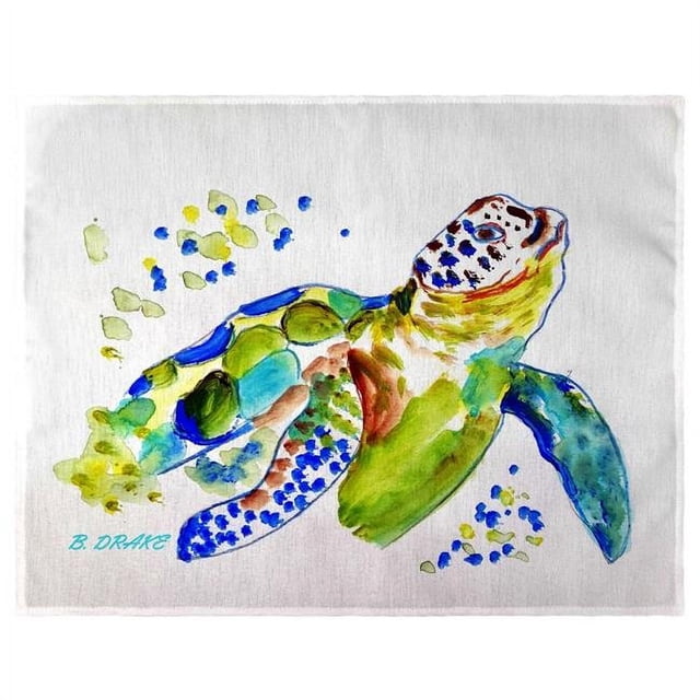Tapis de Table Tortue de Mer pour Bébé 14 x 18 Po - Ensemble de 4