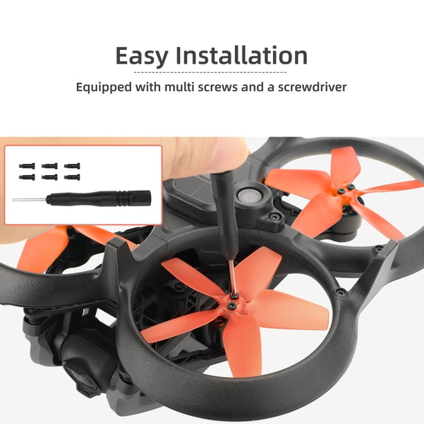 2 uds. De hélices de hoja de bajo ruido, Kits de ventilador de ala de dron para DJI Avata (naranja) Ehuebsd libre de BPA