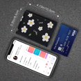 thumbnail image 4 of Conisy Women's Small Leather Trifold Wallet,cute Little Flower Pattern Slim Front Pocket Ladies Purse (flower Black), 4 of 4