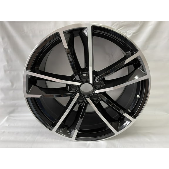 19" Wheels Black Machined Fits Audi A3 A4 A5 A6 19x8.5  35 5x112 Set of (4) Rims