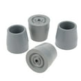 thumbnail image 4 of maskred 4 Pieces Ferrule Rubber Crutch Bottom Gray Tips End Protector Style A 1Set, 4 of 6
