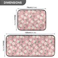 thumbnail image 3 of 2-Piece Kitchen Mat Set Non Slip Washable Floor Mats Decorative Rugs for Kitchen Sink Laundry Cute White Daisies Pattern, 3 of 7