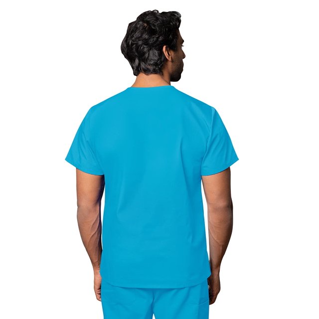 Adar Universal Unisex Scrub Set - Unisex V-Neck Scrub Top & Tapered Drawstring Scrub Pants
