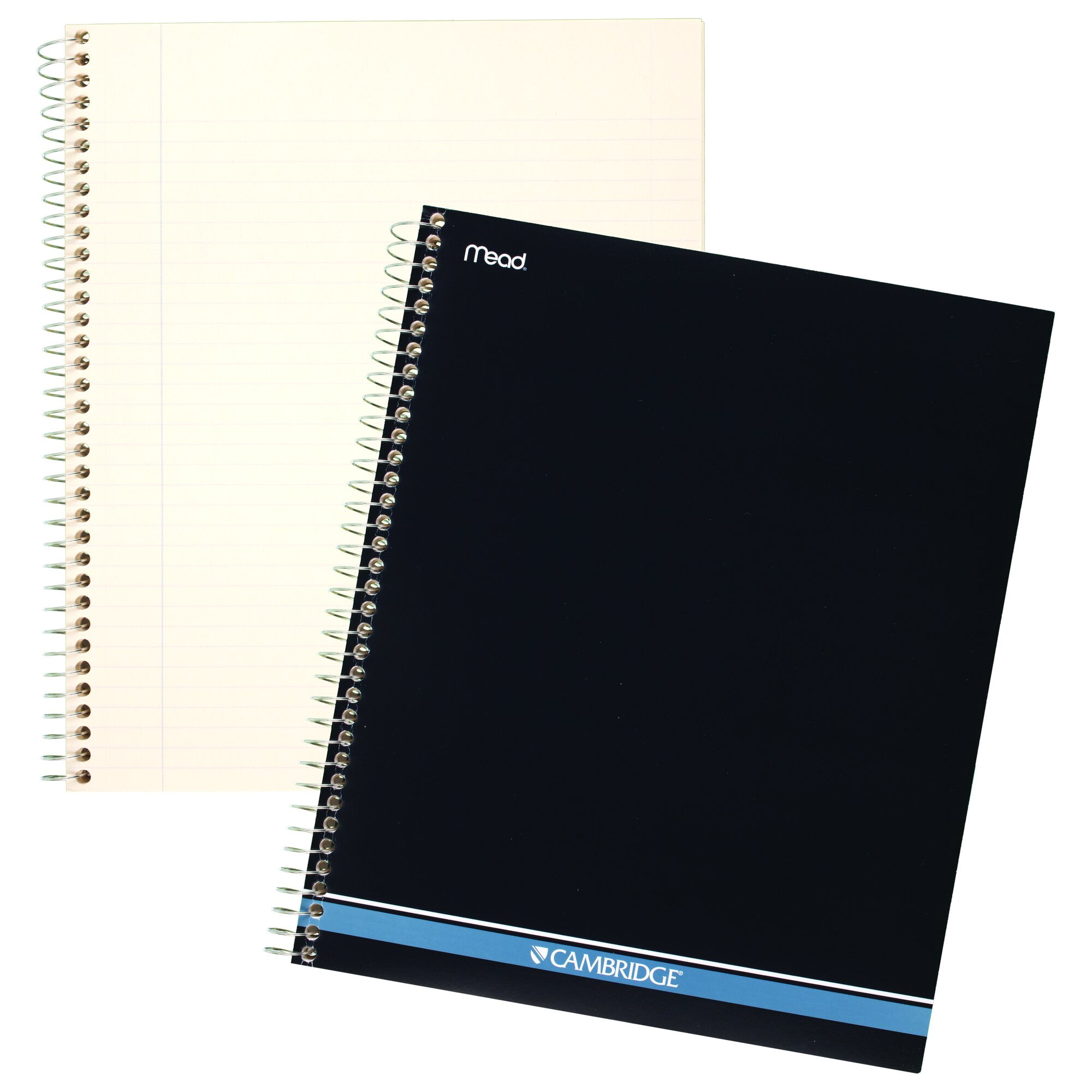 Cambridge Wirebound College Ruled Notebook, 70 Sheets, 8.5' x 11', Navy