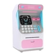 thumbnail image 2 of Alcancía electrónica de 4 dígitos con contraseña para niños, cajero automático, juguete para niños Rosa, 2 of 9