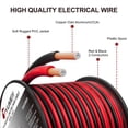 thumbnail image 2 of Cable Tyumen calibre 16, 30 m, 16/2 AWG, PVC rojo y negro, 2 of 7