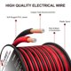 thumbnail image 3 of Tyumen 100 pies calibre 14/2 rojo negro cable de conexión cable eléctrico tiras LED cable de extensión 12 V/24 V CC 14 AWG cable de extensión flexible para cinta LED lámpara cinta iluminación, 3 of 4