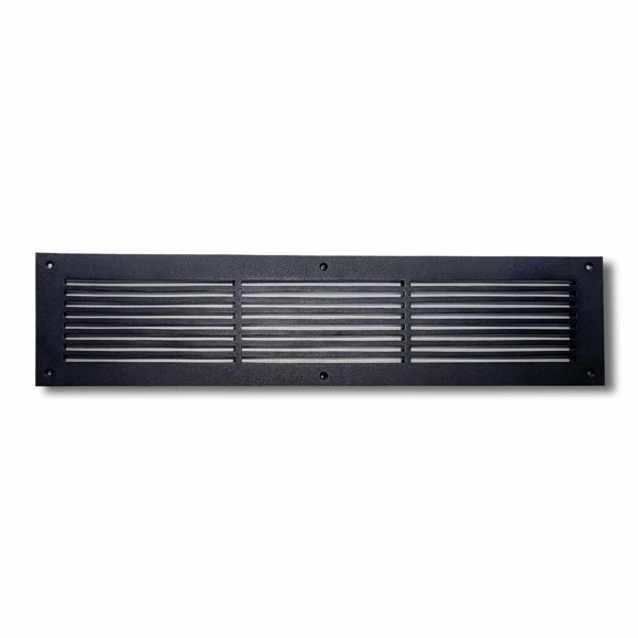 Air Return Grill 4″ x 24″ with 6″ x 26″ Faceplate –Linear Design HVAC Vent Cover, Cast Aluminum, Powder-Coated Repaintable Wall Ceiling Floor Cold Air Return Grille (VR109)