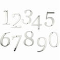 thumbnail image 4 of HASWARE 4 inch (10 cm) Metal House Number Apartment Door Numbers Mailbox Address Sign with 2 Screws, Zinc Alloy (#2, Silver), 4 of 8