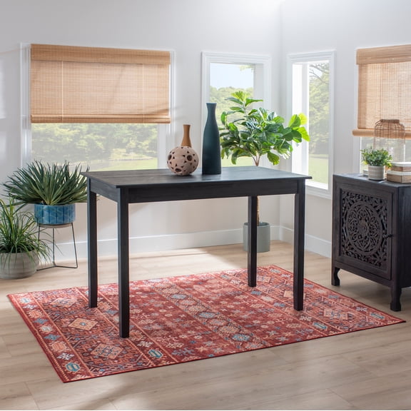 Linon Jamil Counter Height Tavern Table, Dark Charcoal