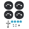 thumbnail image 3 of Plastic Wheel Rims And Rubber Tires, Strong Cushioning 1/10 Scale RC Car Wheels And Tires Improve Stability Flexible Driving  For Different Roads B Tire, 3 of 8