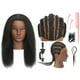 thumbnail image 1 of Cabeza de maniquí TIANYOUHAIR 100% cabello humano con soporte de 22 pulgadas, 1 of 8