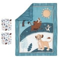 Lambs & Ivy Disney Baby Lion King Adventure Blue 3Piece Mini Crib Bedding Set