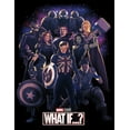 thumbnail image 2 of Men's Marvel What if…? Group Pose  Graphic Tee Black 3X Large, 2 of 5