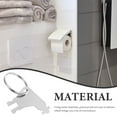 thumbnail image 3 of PartyKindom 5pcs Toilet Paper Dispenser Key Paper Dispenser Key Replacement Commercial Dispenser Keys, 3 of 6