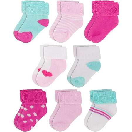 

Rising Star Unisex Infant Cotton Terry Crew Baby Socks for 0-12 Months